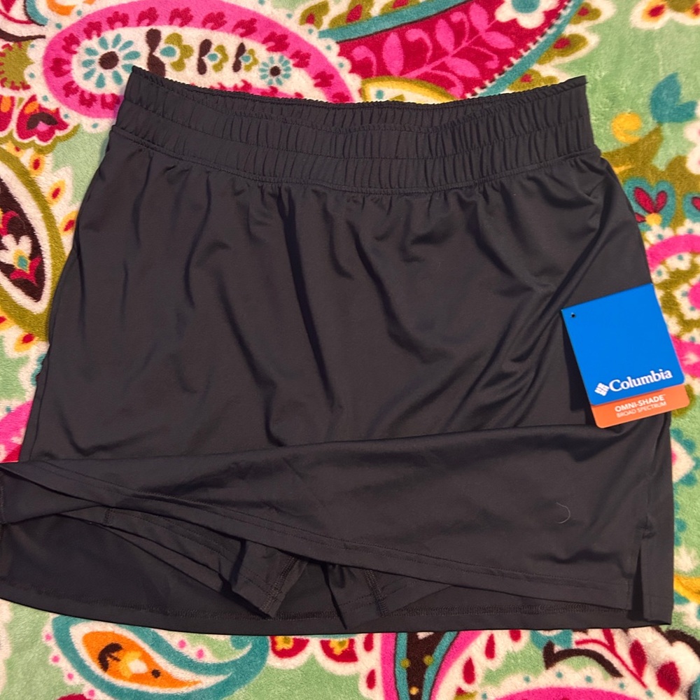 Columbia Black Skater Tennis Skirt with Built-In Shorts
